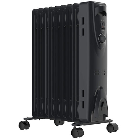 MYLEK Charcoal Electric Oil Filled Radiator with Thermosta - Mylek